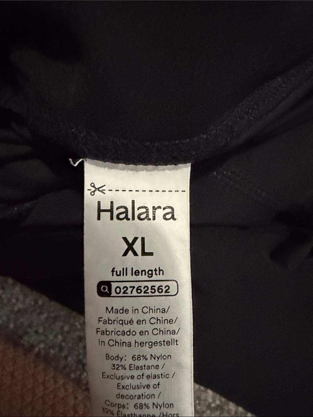 HALARA Girls' Black Ruched Front Leggings - Picture 3 of 3